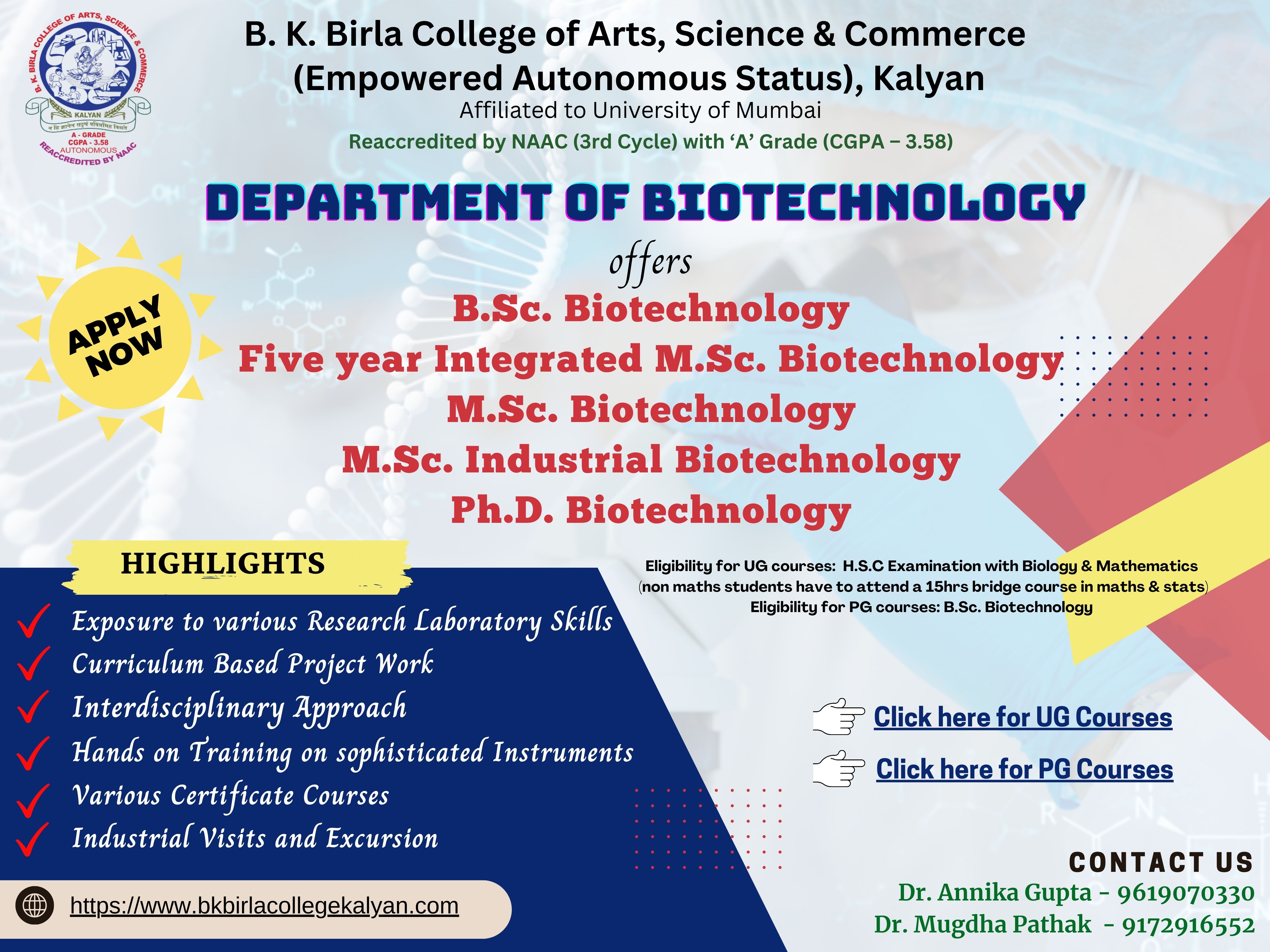 B.K. Birla College of Arts, Science & Commerce, Kalyan